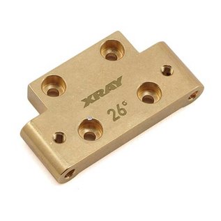 Xray XRA322312  XB2 XT2 26° Brass Front Lower Arm Mount