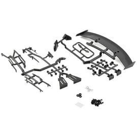 KillerBody KLR-48352  Black 1/10 Touring Car Basic Accessory Set