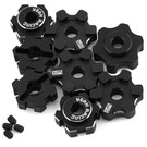 Yeah Racing YEA-TRMA-001BK  Yeah Racing Traxxas Maxx 17mm Aluminum Wheel Hex Set (Black) (4)