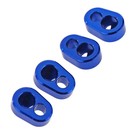 HOT RACING HRAXMX5421M06  Hot Racing CNC Aluminum Hinge Pin Capture Bushings X-Maxx