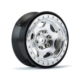 Proline Racing PRO2791-00  Silver Crestline 1.9" Alu Composite Internal Bead-Loc Wheels (2)