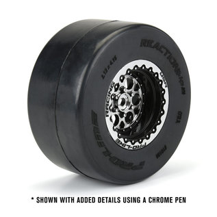 Proline Racing PRO2794-03  Black Showtime+ Wide Rear Drag Racing Spec Wheels (2)