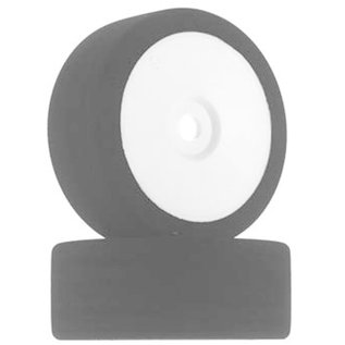 BSR BSRC8034-LP 1/8 Team Purple Low Profile Mounted GT Foam Tire On White Dish Wheels (2)