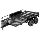 Racers Edge RCEPRO1500  1/10 Scale Full Metal Trailer with LED Lights