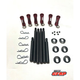 GFRP GFR-1040RE Clip-On Body Posts-Alum. Base/ Delrin Post- Red