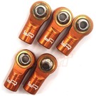Yeah Racing YEA-YA-0572OR  Yeah Racing 3mm Aluminum Threaded Rod Ends (Orange) (5) (Reverse Thread)