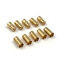 Yeah Racing YEA-WPT-0147  65mm Gold Bullet Plug Male and Female (5 pcs each)
