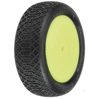 Proline Racing PRO8239-12  Electron 2.2" MC Yellow Velocity Mounted Front Buggy Tires (2) TLR 22 5.0F