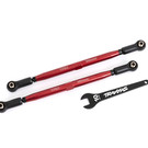 Traxxas TRA7897R  Red Aluminum X-Maxx WideMaxx Front Toe Links (2)