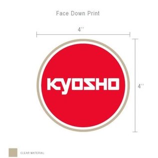 Kyosho KYOKA6003  KA6003 Static Cling Circle Kyosho 4"