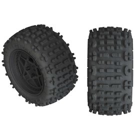 Arrma AR550050 Backflip LP 4S Tire 3.8 Glued Black (2)  ARAC9468