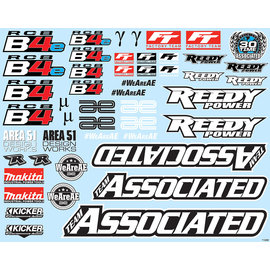 Team Associated ASC81588  Team Associated RC8B4 Decal Sheet