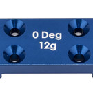 Team Associated ASC91987  FT Front Bulkhead, 0 deg., blue aluminum for B6.4