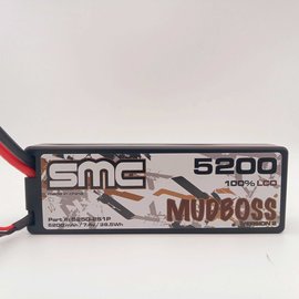 SMC SMC5250-2S1PMBBTRX  Mudboss V2 2S 7.4v 5200mAh 50C LiPo w/ Traxxas first Gen  5250-2S1PMB