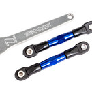 Traxxas TRA2443X  Blue 36mm Camber Link Turnbuckle Set (2) Bandit Drag Slash