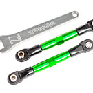 Traxxas TRA2444G  Green 47mm Front Camber Link Turnbuckle Set (2) Bandit Drag Slash