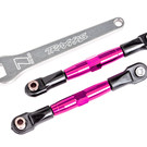 Traxxas TRA2444P  Pink 47mm Front Camber Link Turnbuckle Set (2) Bandit Drag Slash