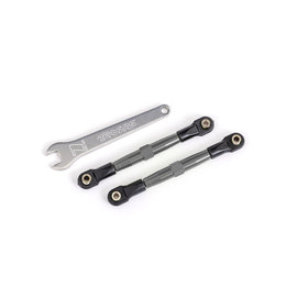 Traxxas TRA2445A  Gray 55mm Front 7075-T6 aluminum Toe Link Turnbuckle Set (2) Bandit Drag Slash