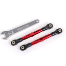 Traxxas TRA2445R  Red 55mm Front 7075-T6 aluminum Toe Link Turnbuckle Set (2) Bandit Drag Slash