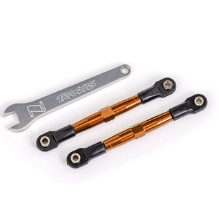 Traxxas TRA2445T  Orange 55mm Front 7075-T6 aluminum Toe Link Turnbuckle Set (2) Bandit Drag Slash