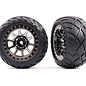 Traxxas TRA2478T  2.2 Alias Tires on Black Chrome Wheels Bandit Rear (2)