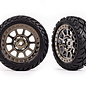 Traxxas TRA2479T  2.2" Anaconda Tires on Black Chrome Wheels Front (2)