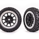 Traxxas TRA2479G  2.2" Anaconda Tires on Satin Chrome Wheels Front (2)