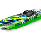 Traxxas TRA57046-4  GRNR DCB M41 Widebody 40" Catamaran RTR Boat Green/Blue 2022