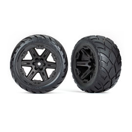 Traxxas TRA6775  Black Anaconda 2.8" on RXT Wheels (2) 2WD Front