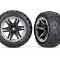Traxxas TRA6775X  Black w/ Chrome Anaconda 2.8" on RXT Wheels (2) 2WD Front