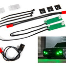 Traxxas TRA9496G  Green LED light set, front for Drag Slash