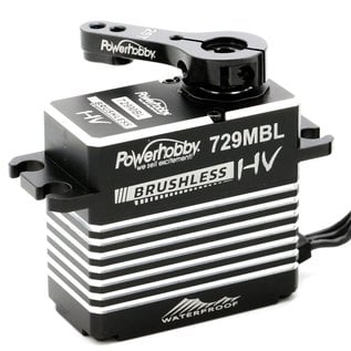Power Hobby PHBPH729MBL  Powerhobby 729MBL High Voltage Waterproof Brushless Steel Gear Servo, w/ Aluminum Case
