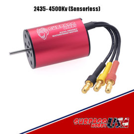 Surpass Hobby USA 2435-4500Kv 2-3S Mini Motor 2.0mm Shaft 3.5mm Connector 1/16, 1/18