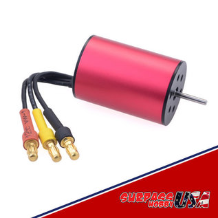 Surpass Hobby USA 2435-4500Kv 2-3S Mini Motor 2.0mm Shaft 3.5mm Connector 1/16, 1/18