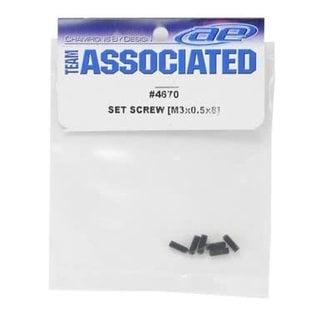 Team Associated ASC4670  3x8mm Hex Set Screws (10)