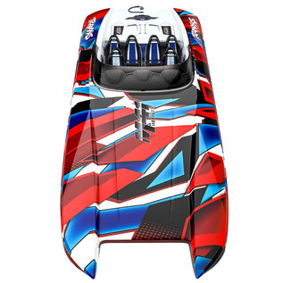 Traxxas TRA57046-4  REDR DCB M41 Widebody 40" Catamaran RTR Boat Red/Blue 2022