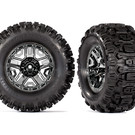 Traxxas TRA9072  Black Chrm SledgeHammer T&W 2.8 Whl (12mm Hex) (2)