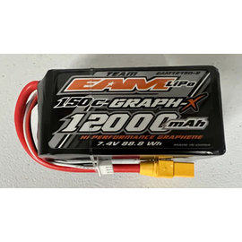 Team EA Motorsports EAM12150-2  12000mah 150C 2S LiPo Graph-X No Prep Drag Battery w/ XT90 Connector