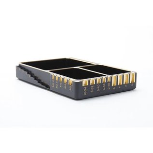 Arrowmax AM-171063 Multi Alu Case For Screws (120X80X18MM) Black Golden