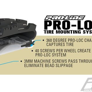 Proline Racing PRO1013113  Badlands MX43 Pro-Loc Mounted Impulse Black, Grey(2) : X-Maxx