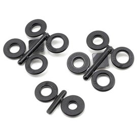 RPM R/C Products RPM80332  Black 1/4" Snap-Tite Body Savers (5)