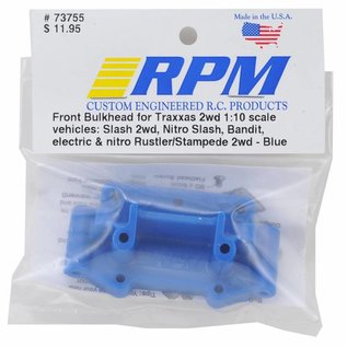 RPM R/C Products RPM73755 Blue Traxxas 1/10 2wd Front Bulkhead