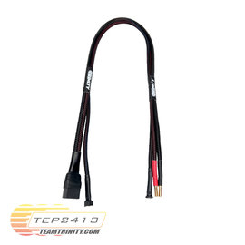 Trinity TEP2413  2S Pro Charge Cable XT90 (Black) w/ 4mm bullet charger side