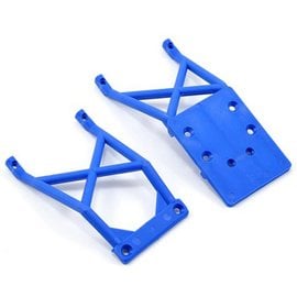 Traxxas TRA3623X  Blue Front & Rear Skid Plates: Stampede Big Foot