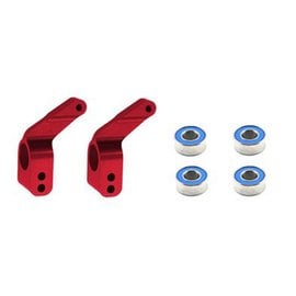Traxxas TRA3652X  Red Alum Rear Stub Axle Carriers w/ Ball Bearings (2) 1/10 2wd