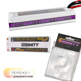 Trinity TEP2421  Protective Heat Shrink for 2s Stick/Shorty Batteries 140mmx80mm (10pc)