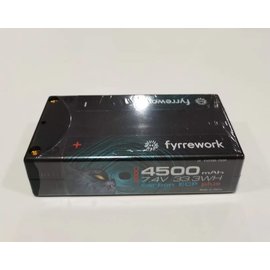 Fyrrework F45200-2S2P  4500mAh 2S 7.4V 200C Shorty Lipo Battery with 5mm inboard
