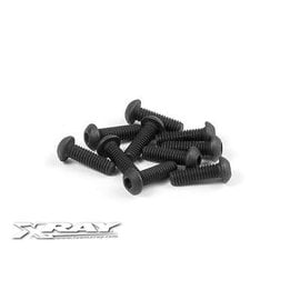Xray XRA902258 2.5x8mm Button Head Hex Screws (10)