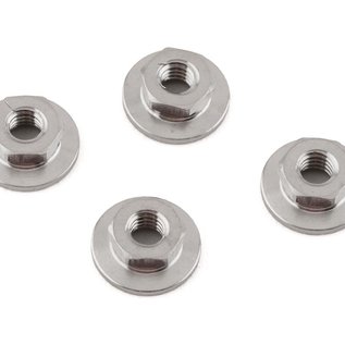 1UP Racing 1UP710801  Siler 1UP Racing Pro Duty Titanium 4mm Lockdown Wheel Nuts (Silver) (4)