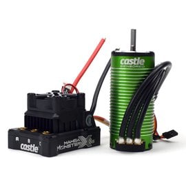 Castle Creations CSE010-0165-04  1/6 Mamba Monster X 8S 33.6V WP ESC with 1520-1650Kv Motor Combo